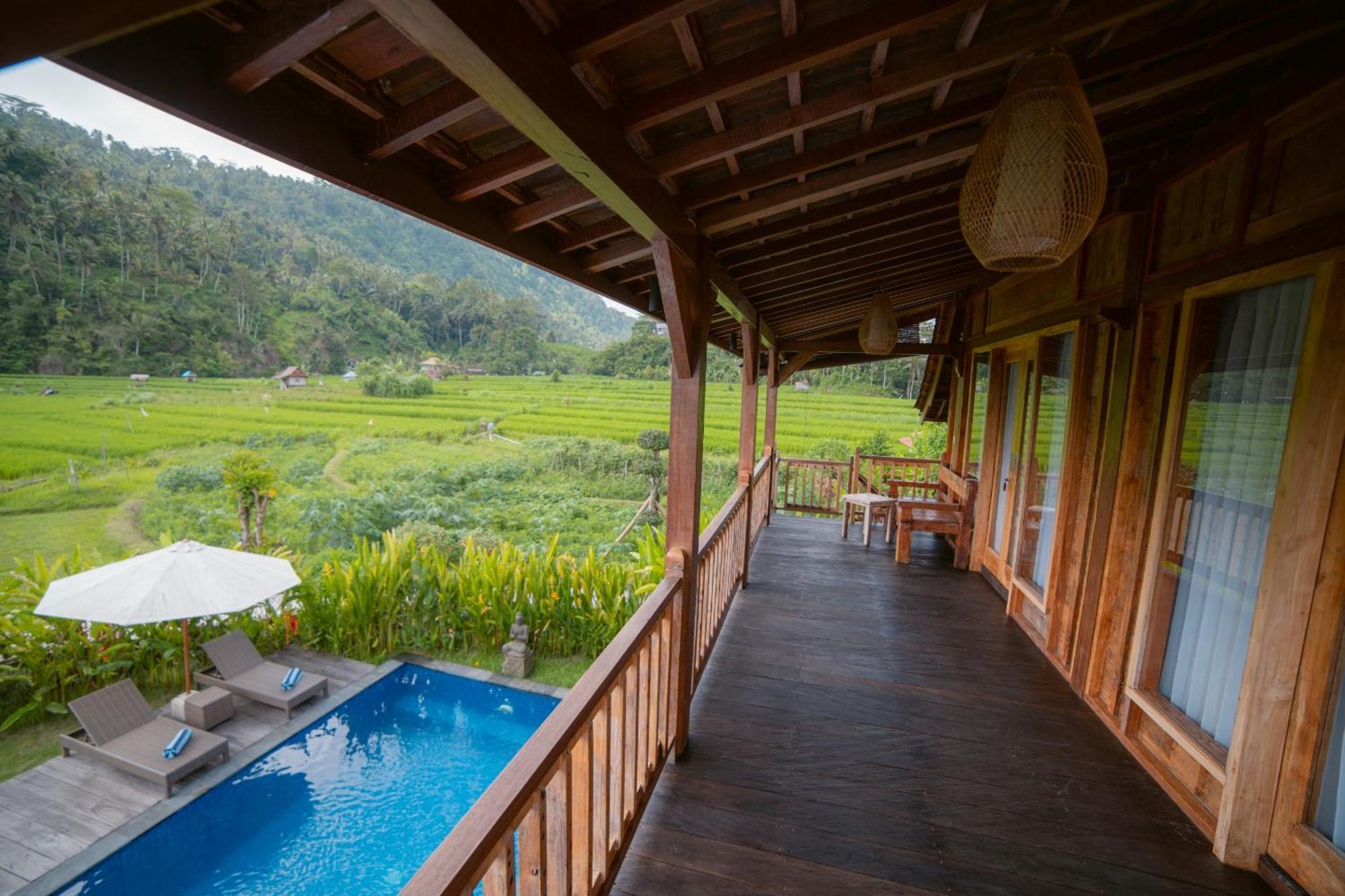 Kubu Sakian Villa And Restaurant Sidemen Silebeng Dış mekan fotoğraf